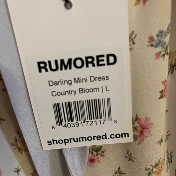 Rumored Darling Mini Dress in Country Bloom NWT - Picture 10 of 10